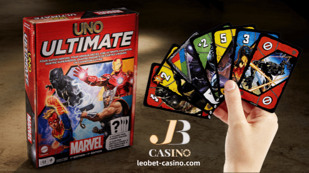 Ang UNO Ultimate ay isang trading card game na inilunsad sa LEOBET Casino, na ang UNO system ang core. Nagtatampok ang laro ng maraming klasikong action card, ngunit kasama ng mga ito ang mga sikat na character, espesyal na kakayahan, malalakas na kaaway, at mapangwasak na mga kaganapan. Sinisimulan ng bawat manlalaro ang laro gamit ang kanilang sariling character deck at character card.